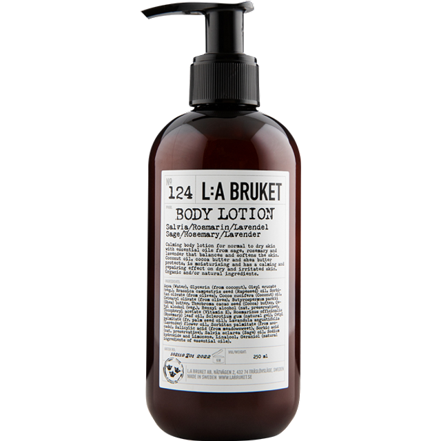 L:A Bruket 124 Body Lotion Sage/Rosemary/Lavender Cosmos Natural Certified