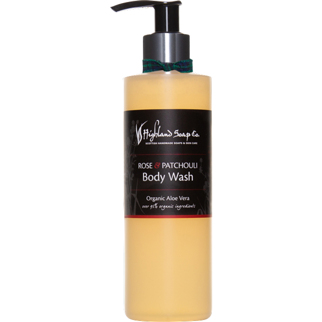 Highland Soap Body Wash with Dispenser Rose & Patchouli