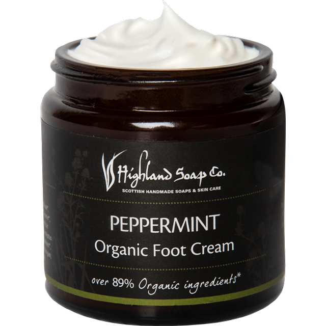 Highland Soap Organic Hand & Body Cream 120ml Peppermint Foot Cream