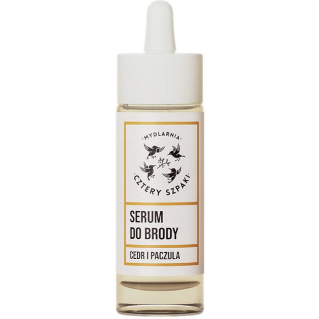 Kosmetyki Naturalne 4 Szpaki Serum do brody cedr i paczula 30ml