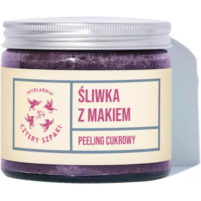 Kosmetyki Naturalne 4 Szpaki Peeling Śliwka z Makiem 250ml