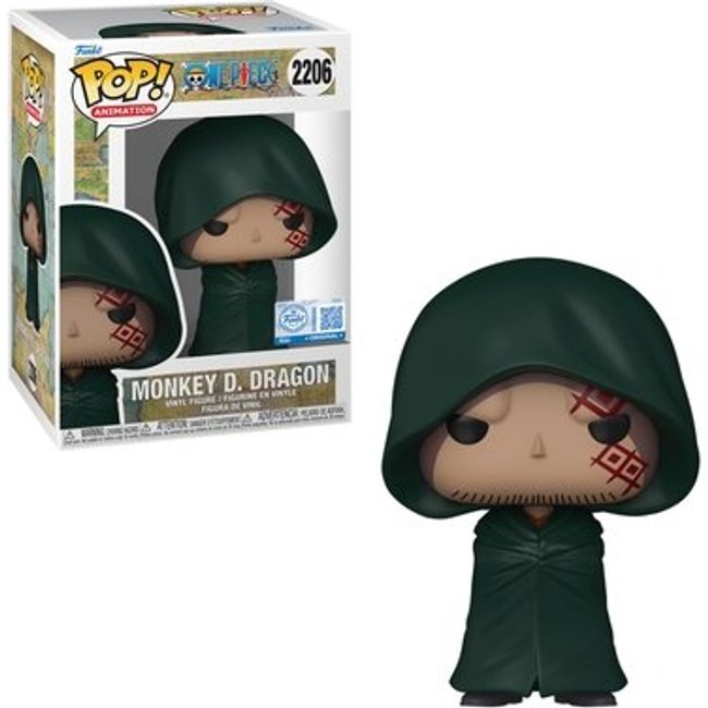 Boneco Funko Pop! Exclusivo One Piece - Monkey D. Dragon Com Chase