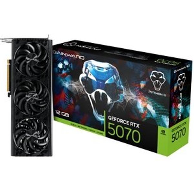Placa de Vídeo Nvidia Gainward RTX 5070 12GB PYTHON III GDDR7 192BITS GAINWARD NE75070019K9-GB2050T
