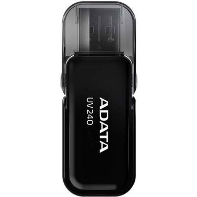 Pen Drive 64GB ADATA UV240, USB 2.0, Preto - AUV240-64G-RBK