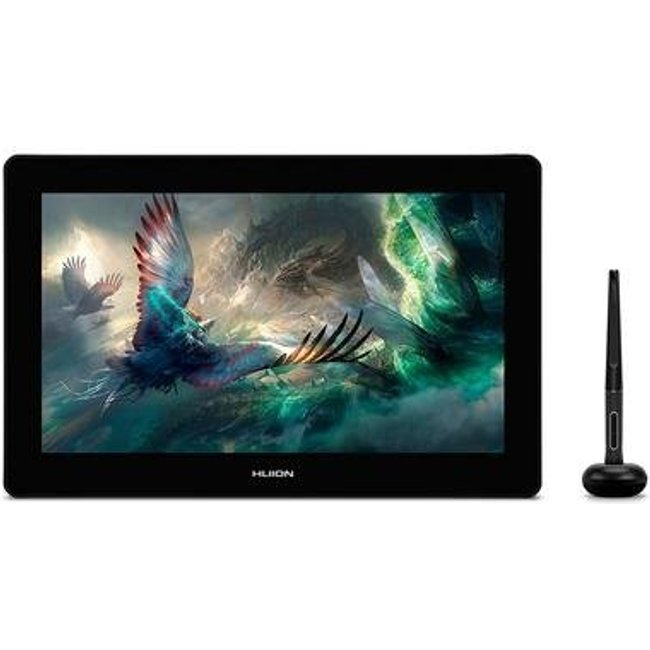Mesa Digitalizadora Huion Kamvas 16 Plus, 4K, UHD, IPS, Caneta PW517, 8192 Níveis de Pressão, Cinza Escuro - GT1562-G