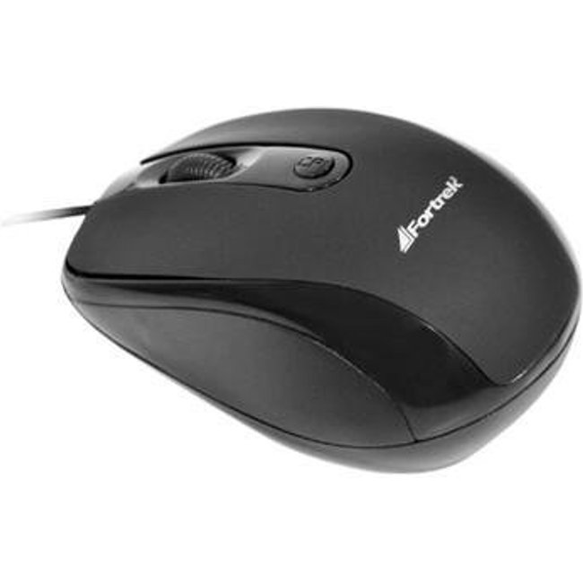 Mouse Óptico Fortrek 2400 DPI USB Preto OM-103