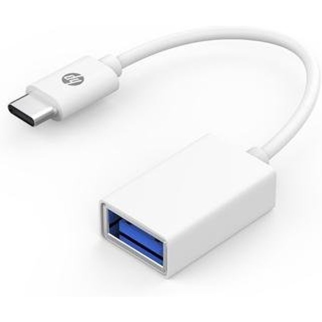 Adaptador HP USB-C para USB A, Branco, DHC-TC105 - 9YF06AA