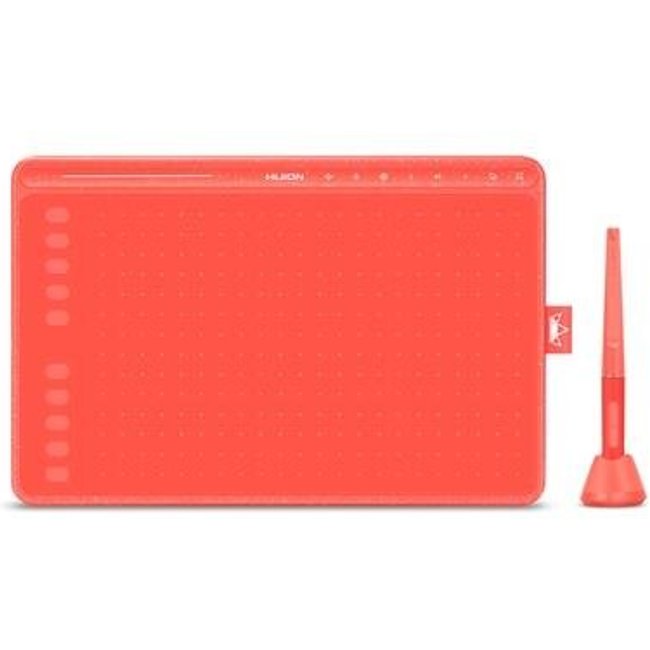 Mesa Digitalizadora Huion Inspiroy HS611, 8192 Níveis de Sensibilidade, USB-C, Vermelho Coral - HS 611 R