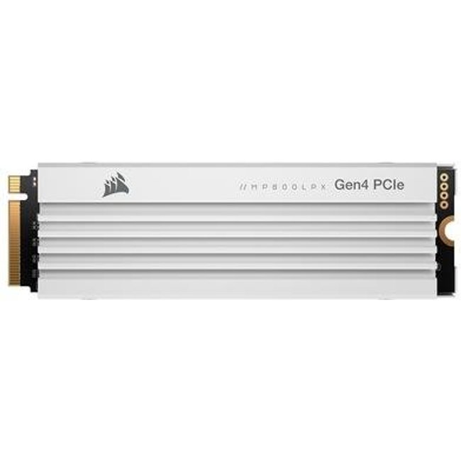 SSD Corsair MP600 PRO LPX, 1TB, PCIe Gen 4.0 x4 NVMe M.2, Leitura: 7100MB/s e Gravação: 5800MB/s, Branco - CSSD-F1000GBMP600PLPW