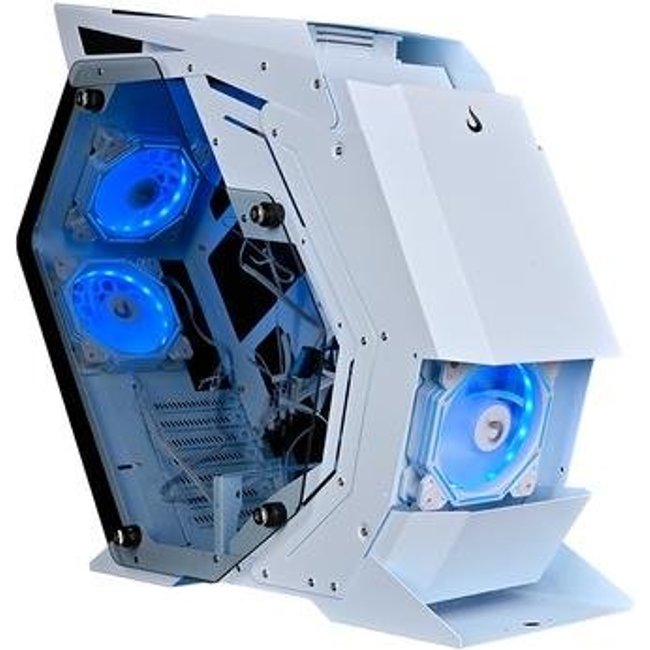 Gabinete Gamer Rise Mode Z4, Mid Tower, ATX, Lateral em Vidro Temperado, Branco - RM-Z4-04-FW