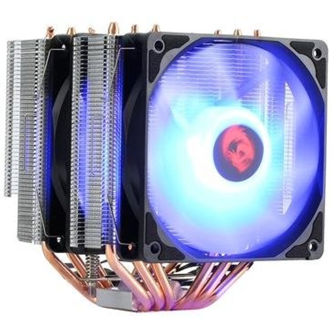 Air Cooler Redragon Rind CC-1054-RGB, RGB, AMD/Intel, 120mm, Preto - CC-1054-RGB
