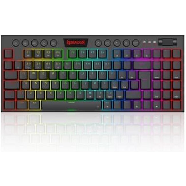 Teclado Mecânico Gamer Redragon Kurama, RGB, Switch Marrom, ABNT2, cabo USB-C removivel, Preto - K625P-KB (PT-BROWN)