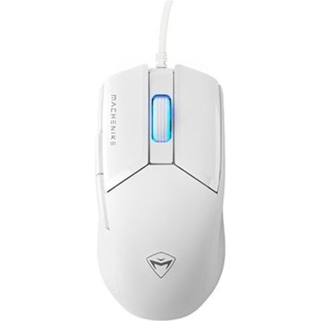 Mouse Gamer Machenike M7 Pro, 12.800 DPI, Sensor Instant A825, RGB, USB, Branco - JJ02GL006