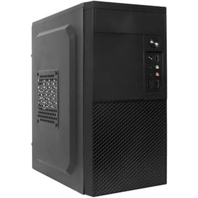 Gabinete Bluecase BG-2001, Mid tower, Com fonte 200W, 2 USB Frontal, Micro ATX e Mini ITX, com Fonte, Sem FANs, Preto - BG-2001BX