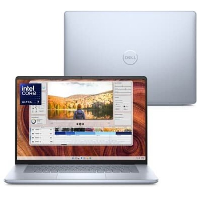 Notebook Dell Inspiron Plus, Intel Core Ultra 7 155H, 16GB, 1TB SSD, RTX4050, 16" QHD+, Windows 11, Prata Gelo - I16-U7155H-A10
