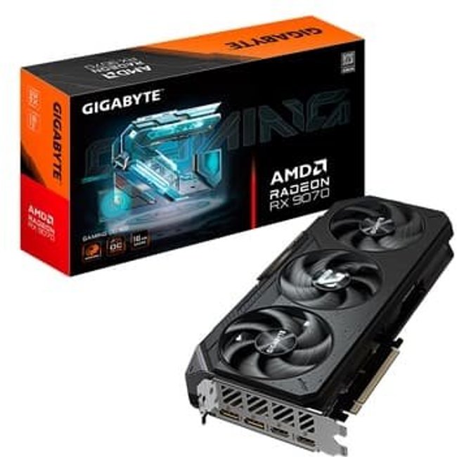 Placa de Vídeo Gigabyte RX 9070 Gaming OC AMD Radeon, 16GB, GDDR6, 256 bit, OpenGL 4.6 - GV-R9070GAMING OC-16GD