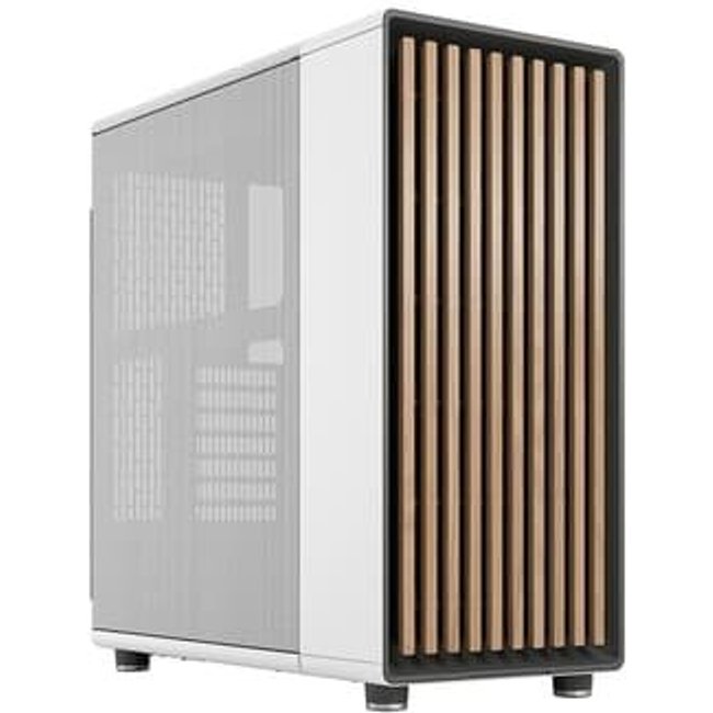 Gabinete Gamer Fractal Design North Chalk White, Mid Tower, ATX, Lateral em Vidro Escuro, Branco - FD-C-NOR1C-03