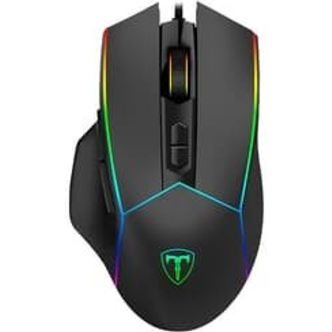 Mouse Gamer T-Dagger Camaro, RGB, Ergonômico, 8000DPI, 1000Hz, USB 2.0, Preto - T-TGM306 V2