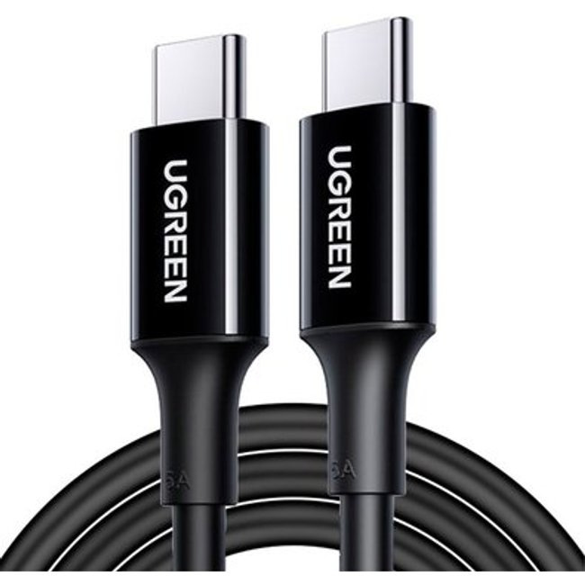 Cabo Tipo C para Tipo C Ugreen, 100W, 1m, Preto - UG-80371