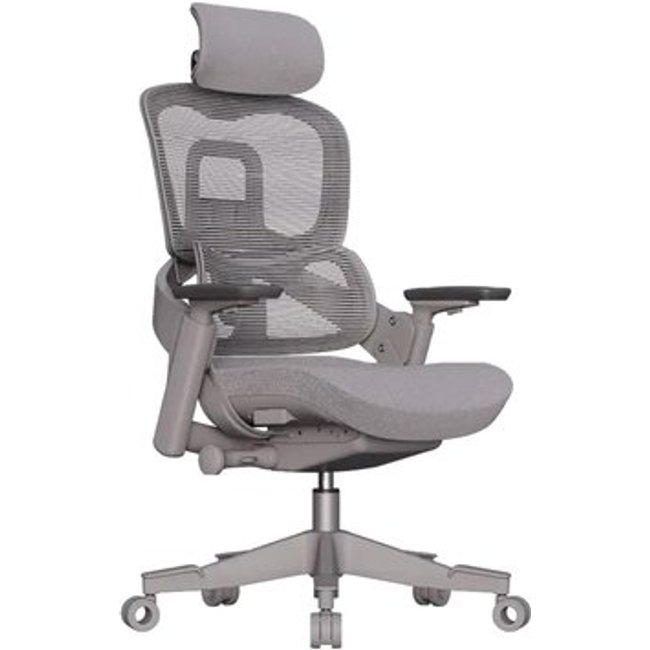 Cadeira Office Elements Calira, Até 110kg, Reclinável, Malha, Cinza - 72120