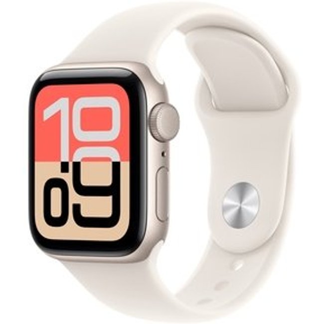 Apple Watch SE 3 GPS, Caixa Estelar de Alumínio de 40 mm, Pulseira Esportiva Estelar, Tamanho M/G - MEH54AM/A