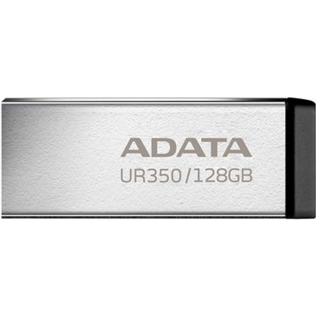 Pen Drive 128GB ADATA UR350, USB 3.2, Metálico, Preto - UR350-128G-RSR/BK