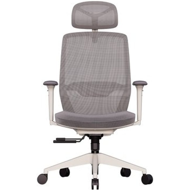 Cadeira Office Elements Serena Slide, com Apoio para os Pés, Até 120kg, Reclinável, Malha, Cinza - 72097