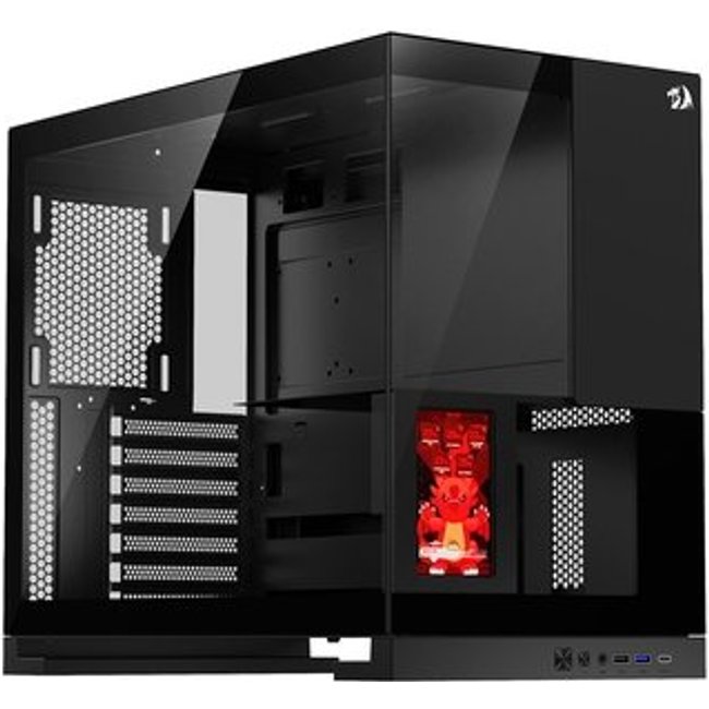 Gabinete Gamer Redragon Eternal Pro, Mid Tower, ARGB, ATX, Lateral em Vidro, Preto - CA-613B