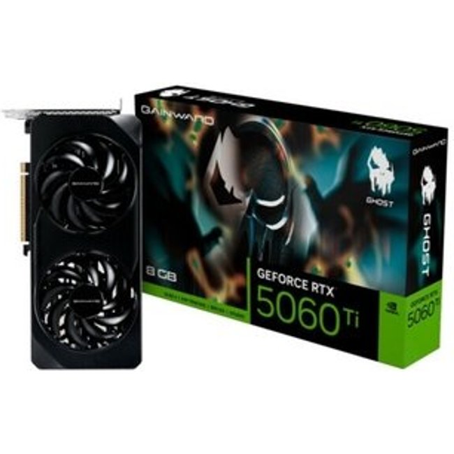 Placa de Vídeo Gainward Ghost NVIDIA GeForce RTX 5060 Ti, 8GB GDDR7, 128-bit - NE7506T019P1-GB2062B