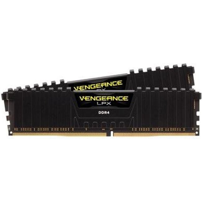 Memória RAM Corsair Vengeance LPX 16GB (2x8GB), 2666MHz, DDR4, CL16, Preto - CMK16GX4M2A2666C16