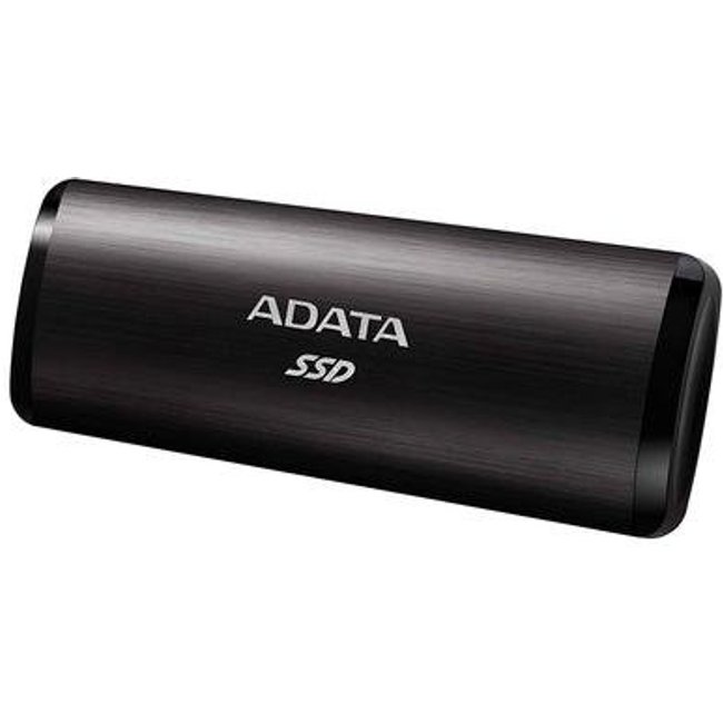 SSD Externo Adata, 256GB, USB 3.2 Gen 2 com Type C, Leitura de Até 1000MB/s, Preto - ASE760-256GU32G2-CBK