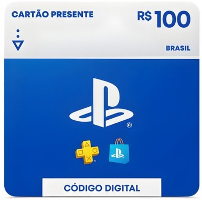Gift Card PlayStation Store R$100, Digital - Exclusivo Brasil
