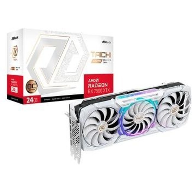 Placa de Vídeo RX 7900 XTX Taichi ASRock AMD Radeon, White 24G OC - RX7900XTX TCW 24GO