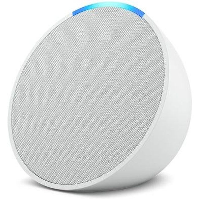 Echo Pop Amazon, com Alexa, Smart Speaker, Som Envolvente, Branco - B09ZXN77L2