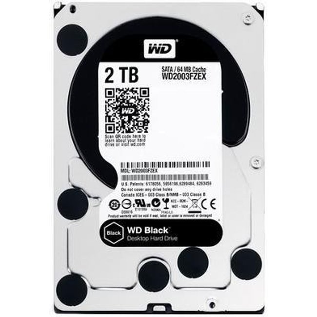 HD Gamer WD Black Performance, 2TB, 3.5', SATA - WD2003FZEX