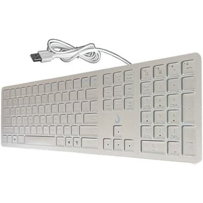 Teclado Slim Rise Mode, USB, Prata - RM-TS-FS