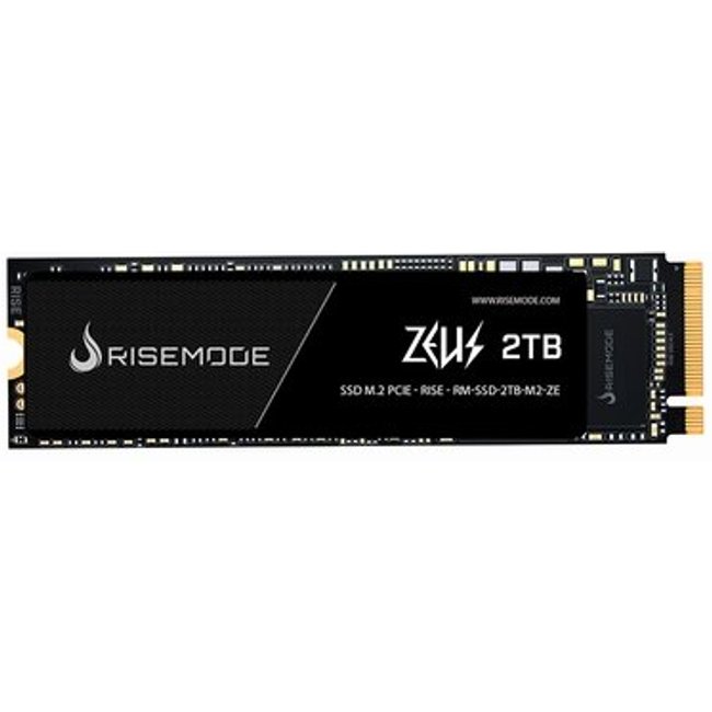 SSD Rise Mode 2TB, M.2 Nvme, Zeus Series, Leitura: 5200MB/s e Gravação: 4600MB/s - RM-SSD-2TB-M2-ZE