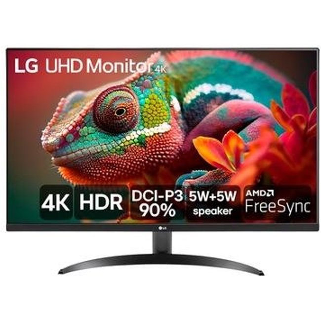 Monitor Profissional LG 32", 4K, 60Hz, 4ms, VA, FreeSync, HDR10, Som Integrado - 32UR500-B