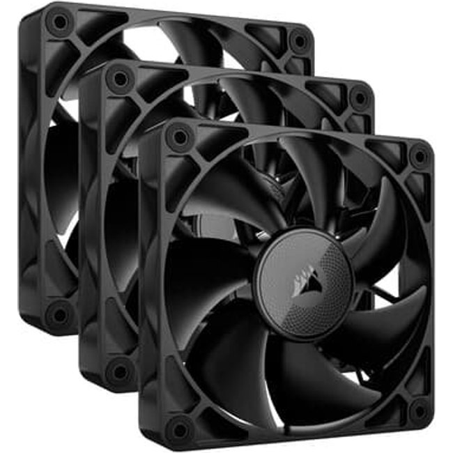 Kit com 3 Ventoinhas Corsair iCUE LINK RX120, 120mm, Preto - CO-9051010-WW