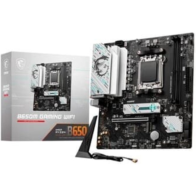 Placa Mãe MSI B650M GAMING WIFI, AMD AM5, mATX, DDR5, Wi-Fi, Preto - B650M GAMING WIFI