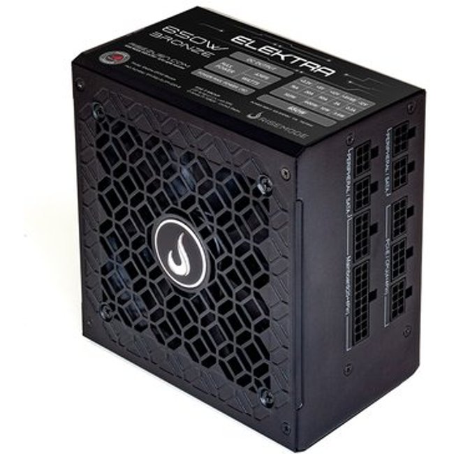 Fonte Gamer Rise Mode Elektra, 650W, Bronze, Full Modular, PFC Ativo, Preto - RM-PSU-ELKM-650-B