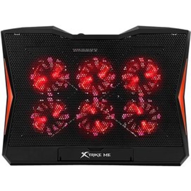 Base com Cooler para Notebook Xtrike Me, com 6 Fans com Ajuste de Velocidade, até 17"", 2x USB, LED ajustável, Preto - FN-811