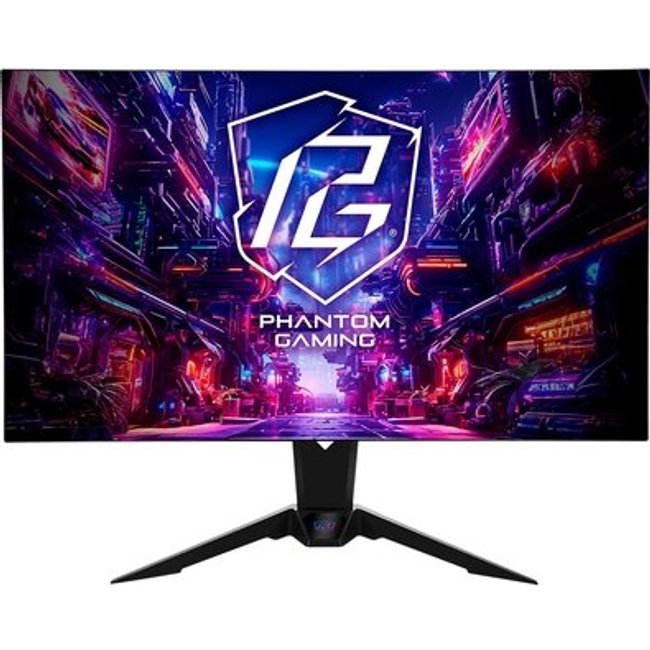 Monitor Gamer ASRock Phantom 32"", 4K, 240Hz, 0.03ms, WOLED, FreeSync Premium Pro, DP e HDMI, Altura Ajustável, Antena Wi-Fi - PGO32UFS