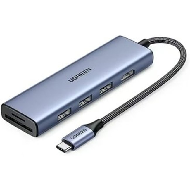 Adaptador HUB Ugreen, USB-C para 3x USB 3.0, HDMI e TF/SD - UG-20956A
