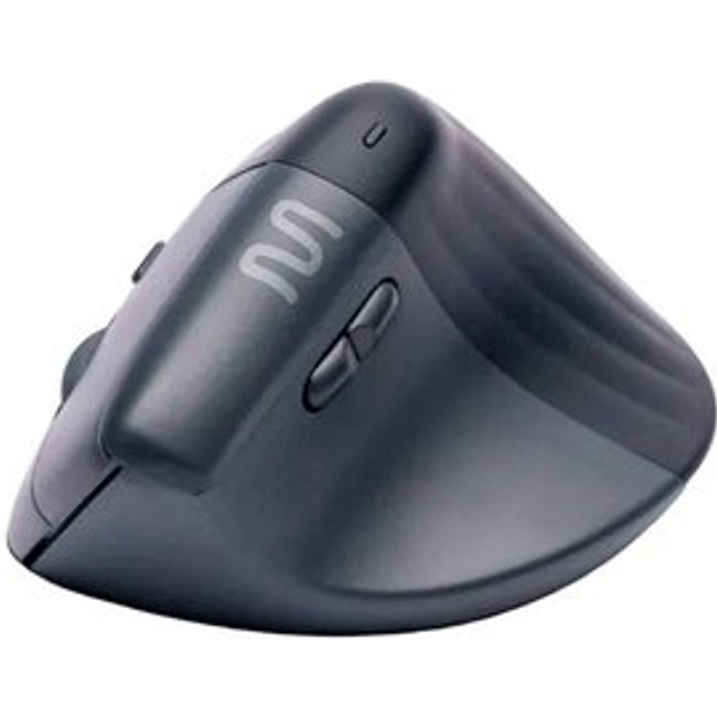 Mouse Sem Fio Multilaser MS17, Ergonômico Vertical, USB 2.4GHz, 800-1600 DPI Ajustável, Pilhas Inclusas, Preto - MO417