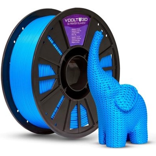 Filamento PLA Voolt3D, Azul Sólido, 1.75mm, 1kg - PL-AZ-1