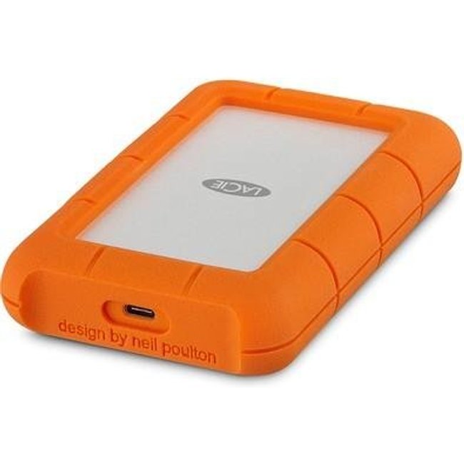 HD Externo LaCie 2TB Rugged, USB-C, Laranja - STFR2000800