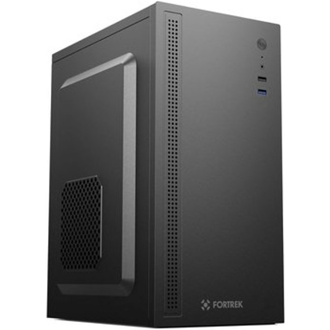 Gabinete Office Fortrek GO12, Mini Tower, Micro-ATX e Mini-ITX, Preto - 85738