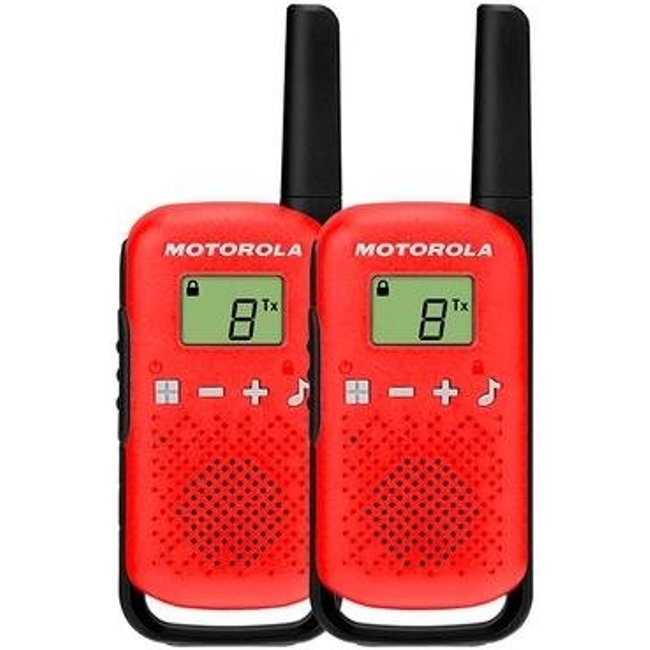 Rádio Comunicador Motorola Talkabout T110BR, 26 Canais, 25KM, Vermelho - 71669