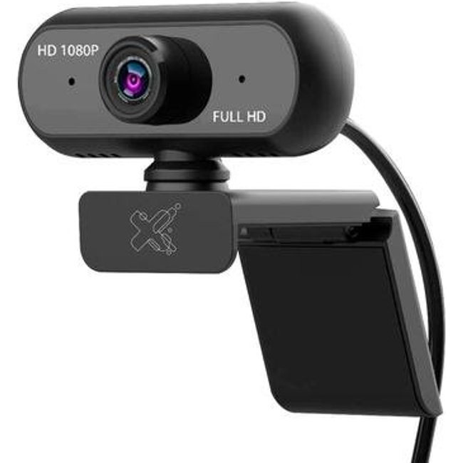Webcam Maxprint X-Vision HD, 1080p, 30 FPS, Microfone Embutido - 60000058